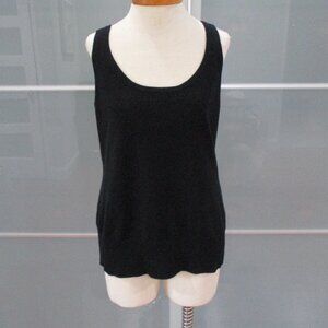 Michael Kors 100% Cashmere Black Tank Top